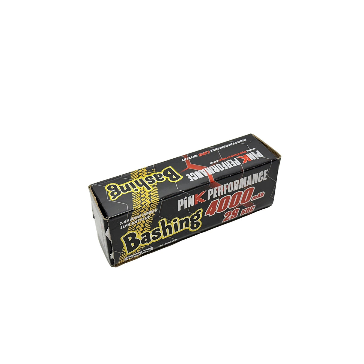 PINK PERFORMANCE PP3-2S4000-D - Pink Bashing LiPo 2S 7.4V-4000-50C Deans 139x47x25mm 240g Round