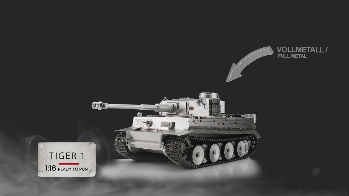 1/16 RC Tiger I full metall version muzzle flash