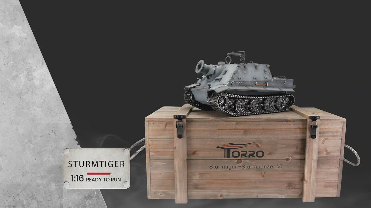 1/16 RC Sturmtiger grey BB Smoke