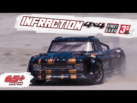 1/8 INFRACTION 3S 4X4 RTR Brushless All-Road Street Bash, Black/Gold