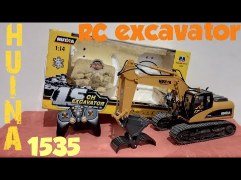 Opgraderet Fjernstyret gravemaskine med lyd og lys - 15 kanaler