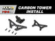 Carbon Rear Shock Tower: Mini-B, BL