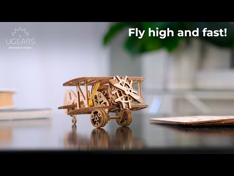 Ugears Mini-Biplane - super kreativ saml-selv flyver