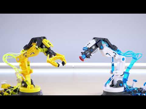 Byg din egen 3 i 1 HYDRAULISK ROBOT ARM - byg, leg og lær! STEM