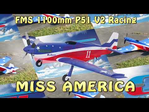 1/10 Plane 1100mm P51D Voodoo PNP kit w/ reflex
