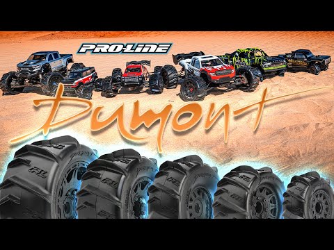 1/6 Dumont Snd/Snw Tires F/R MTD 24mm Blk Raid(2)