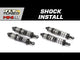 Rear Shock Set Complete, Aluminum: Mini-B, BL