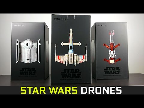 Star Wars KOMBO m. 2 droner - Tie-fighter og X-wing drone