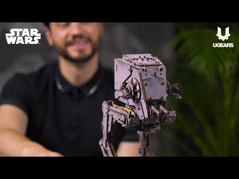 UGEARS Star Wars AT-ST Walker – 3D træbyggesæt med gangmekanisme (370 dele)