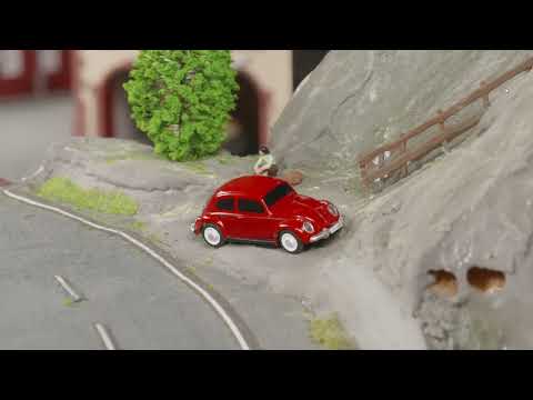 1:87 Volkswagen Beetle - fjernstyret ultra minibil med lys