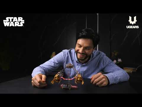 UGEARS Star Wars Anakins Podracer – 3D træbyggesæt med LED (240 dele)