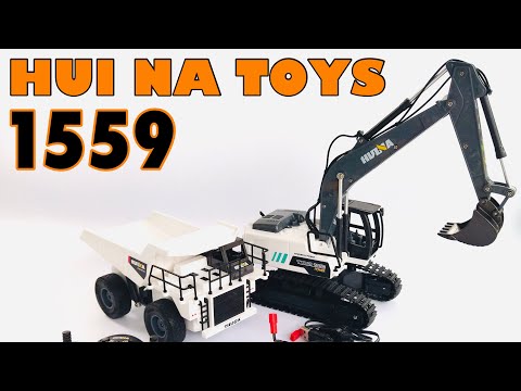 TILBUD - Fjernstyret sæt med både gravemaskine og læsser