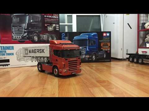 Tamiya 1:14 R/C FULL OPTION - SCANIA R620 METAL ORANGE 23689