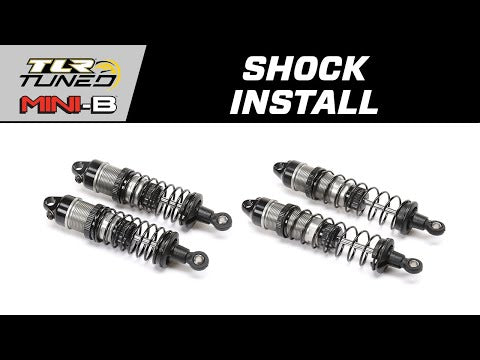 Front Shock Set Complete, Aluminum: Mini-B, BL