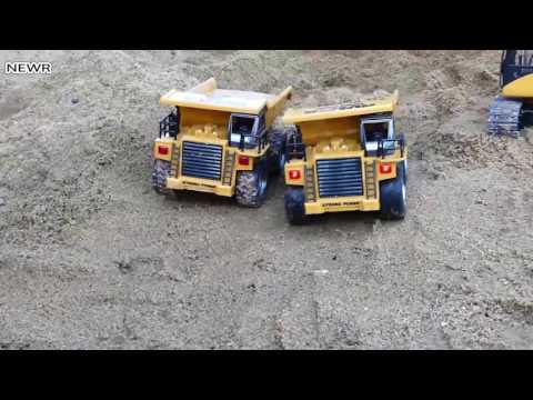 Fjernstyret dumper med lys og lyd - fjernstyret lad!