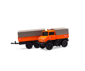 1:87 M-B Unimog U406 w. trailer 100% RTR