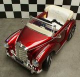 Mercedes 300S battery children's car 12 volt metallic red