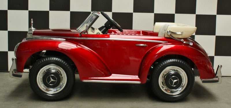 Mercedes 300S battery children's car 12 volt metallic red