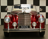 Mercedes 300S battery children's car 12 volt metallic red