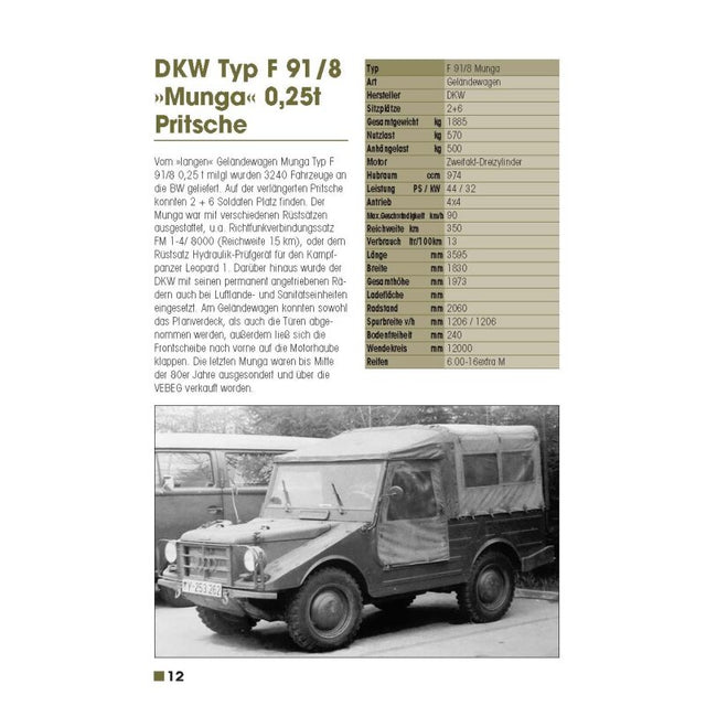 Radfahrzeuge der Bundeswehr seit 1956