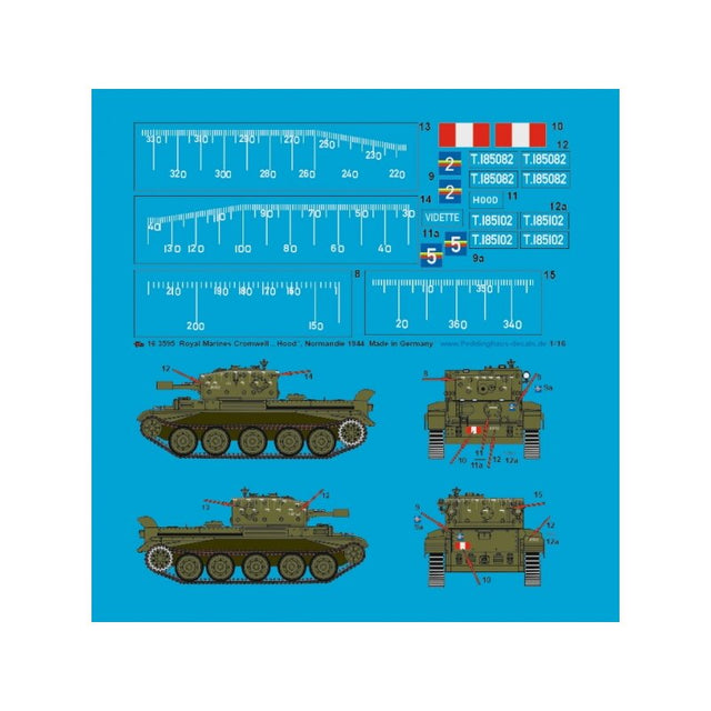 Royal Marines Cromwell Panzer " Hood" Normandie 1944