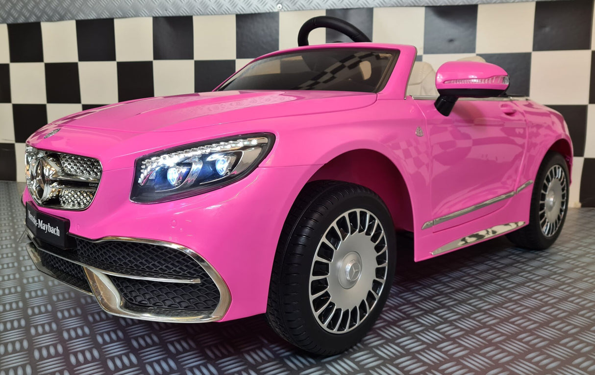 Elektrisk børnebil Mercedes Maybach S650 pink 12 volt