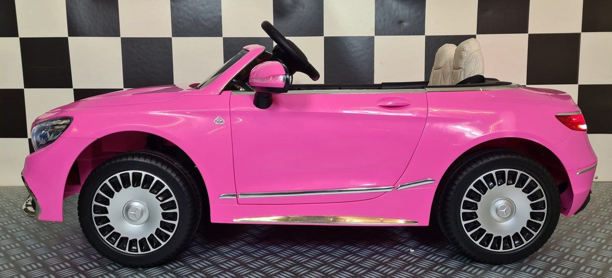 Elektrisk børnebil Mercedes Maybach S650 pink 12 volt