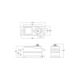 Servo BHMX2 Brushless HV i-BUS2 23.0kg/0.65sec @8,4V (80mm wire)