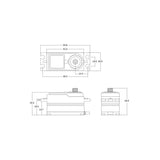 Servo BHMX2 Brushless HV i-BUS2 23.0kg/0.65sec @8,4V (180mm wire)