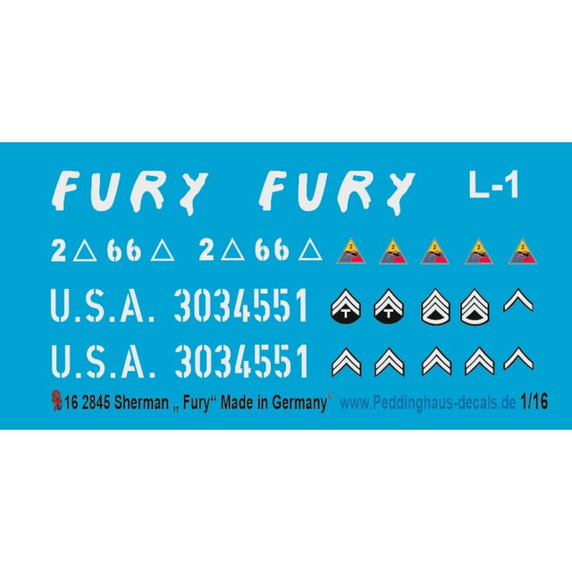 Sherman Fury Herz aus Stahl