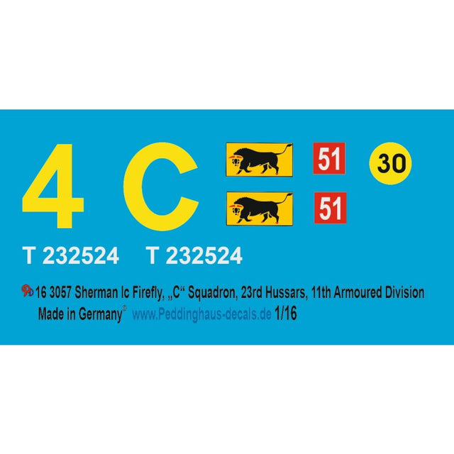 Sherman Ic Firefly, "C" Squadron, 23rd Hussars, 11th Armoured Division