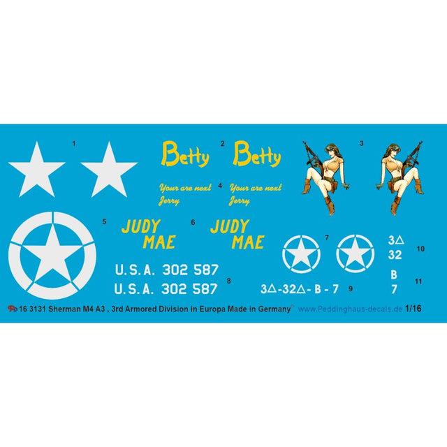 Sherman M4 A3 , 3 rd Arm. In Europa