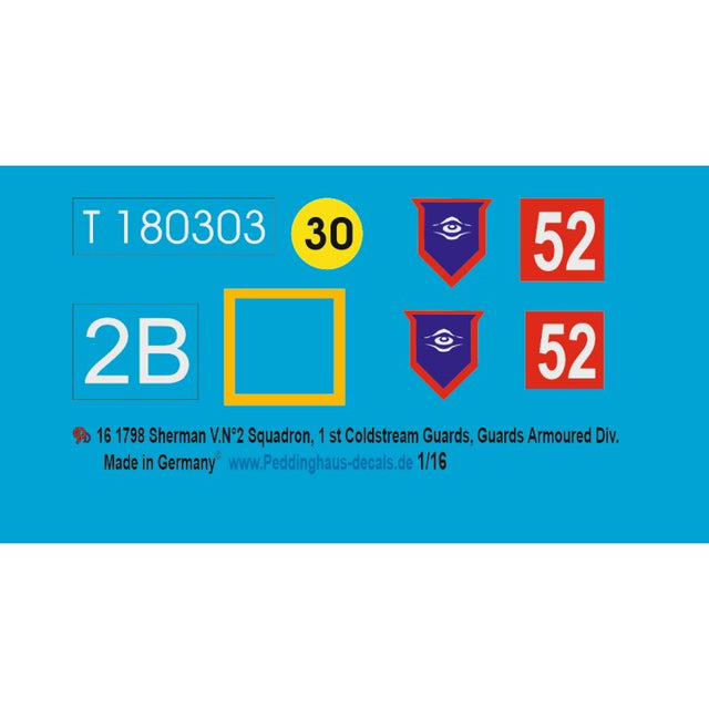 Sherman VN° 2 Squadron, 1 st Coldstream Guards, Guards Armoured Div