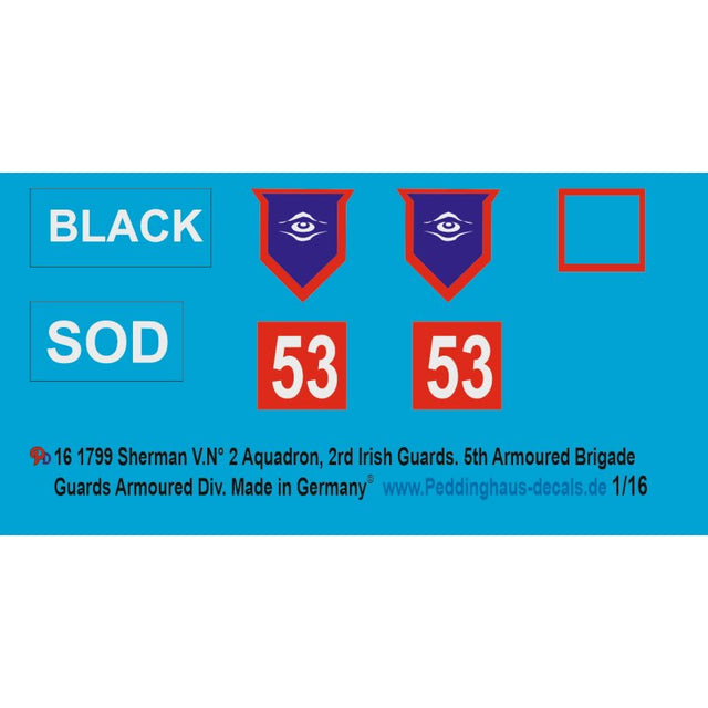 Sherman VN° 2 Squadron, 2 rd Irish guards, 5th Armoured Brigade