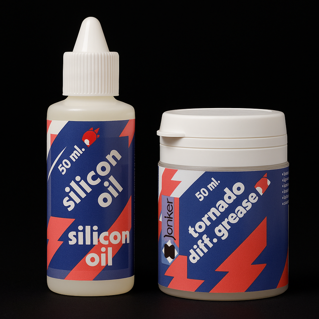 Silicon oil 50ml - 100 cSt til 1.000.000 - olie til støddæmpere og differentialer i fjernstyrede biler