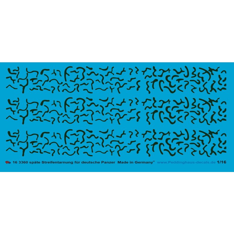 Späte Streifentarnung für deutsche Panzer