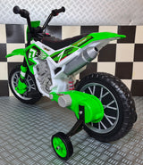 Children's dirt bike 12 volt green