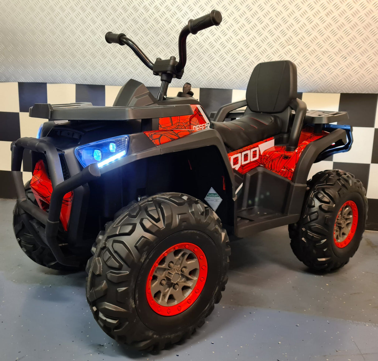 Battery children's quad Spider 12 volts red