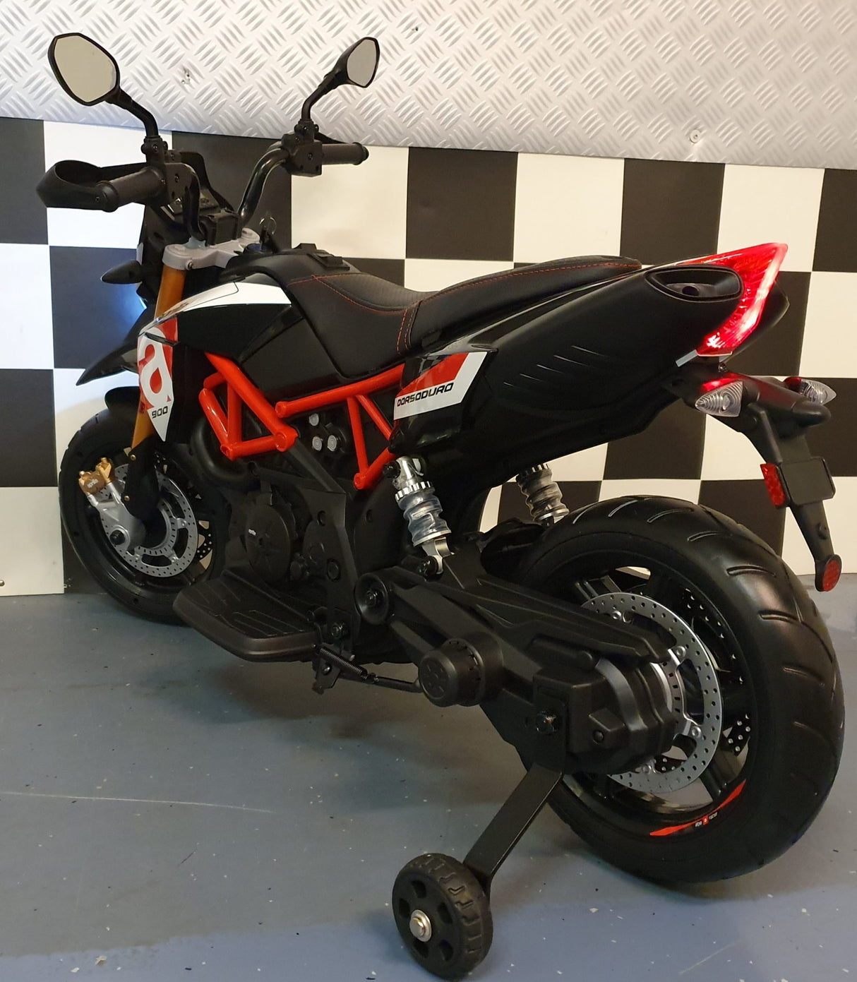 Aprilia Dorsoduro electric children's motorcycle