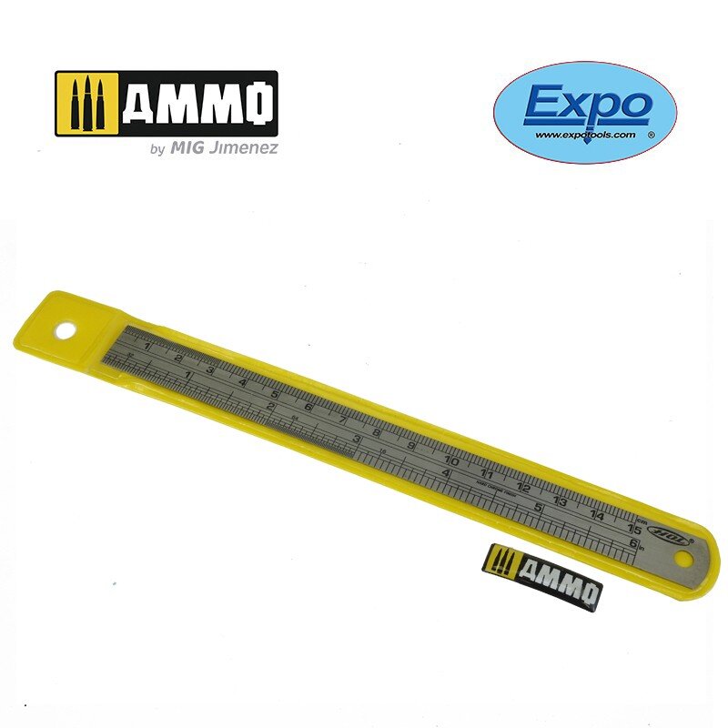 6 Inch Stainless Steel Engraved Rule