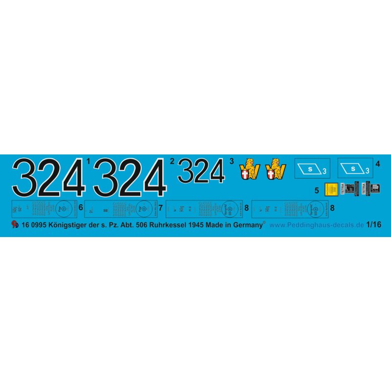 Tiger II 3. Komp. Schw. Heeres Panzer Abt. 506 Ruhrkessel 1945