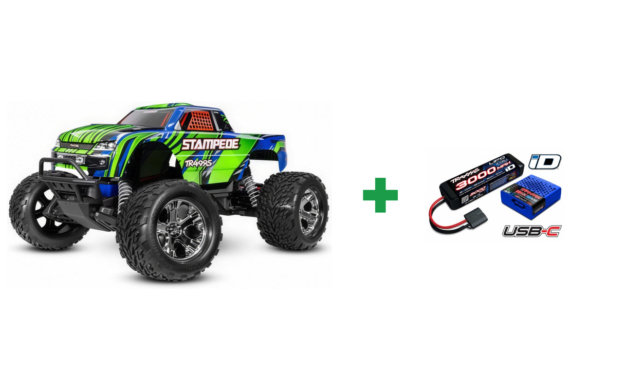 Traxxas 36254-8 Stampede 2WD 1/10 RTR TQ EHD USB-C - With Battery/Charger