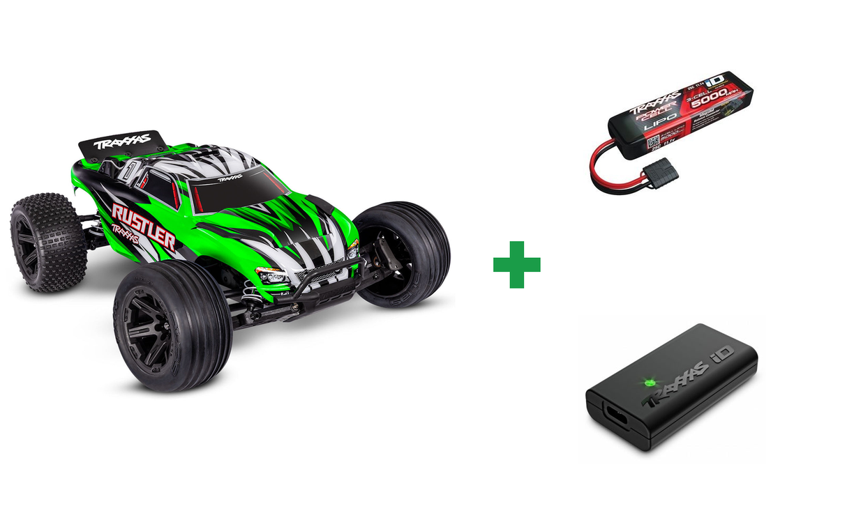 Rustler 2WD 1/10 RTR TQ EHD Blue-X USB-C - With Battery/Charger
