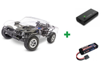 Kombopakke: Slash 2WD 1/10 Kit with Electronics XL-5 w/o Batt/Charger + USB-C lader og 2S batteri