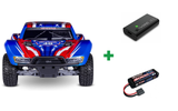 Kombopakke: Slash 2WD 1/10 HD VX3 BL 3S RTR 40th Edition + USB-C lader og 2S batteri