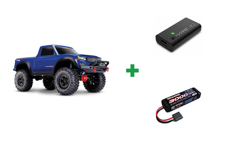 Kombopakke: TRX-4 Sport Scale Crawler Truck 1/10 RTR Clipless + USB-C lader og 2S batteri