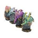 Geode Keepers set of 4 light-up dragon crystal figurines
