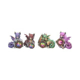 Dragon's Reward Set of Four Dragon Figurines 5.5cm
