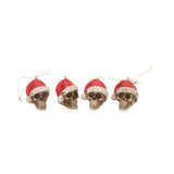 Set of Twelve Silent Night Skull Baubles