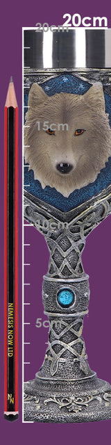 Lone Wolf Grey Animal Goblet 19.5cm